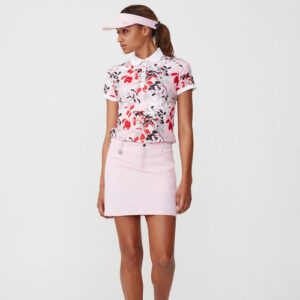 röhnisch - leaf - poloshirt - rosa